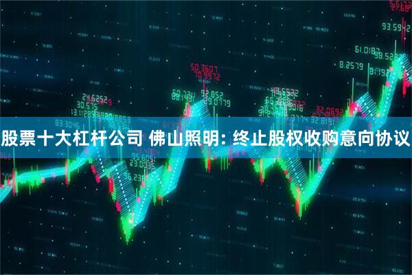 股票十大杠杆公司 佛山照明: 终止股权收购意向协议