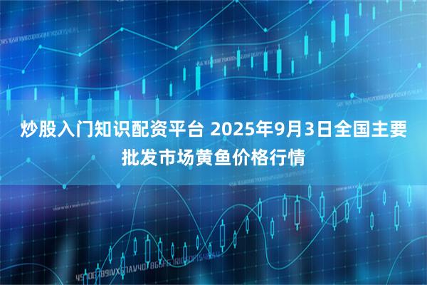 炒股入门知识配资平台 2025年9月3日全国主要批发市场黄鱼价格行情